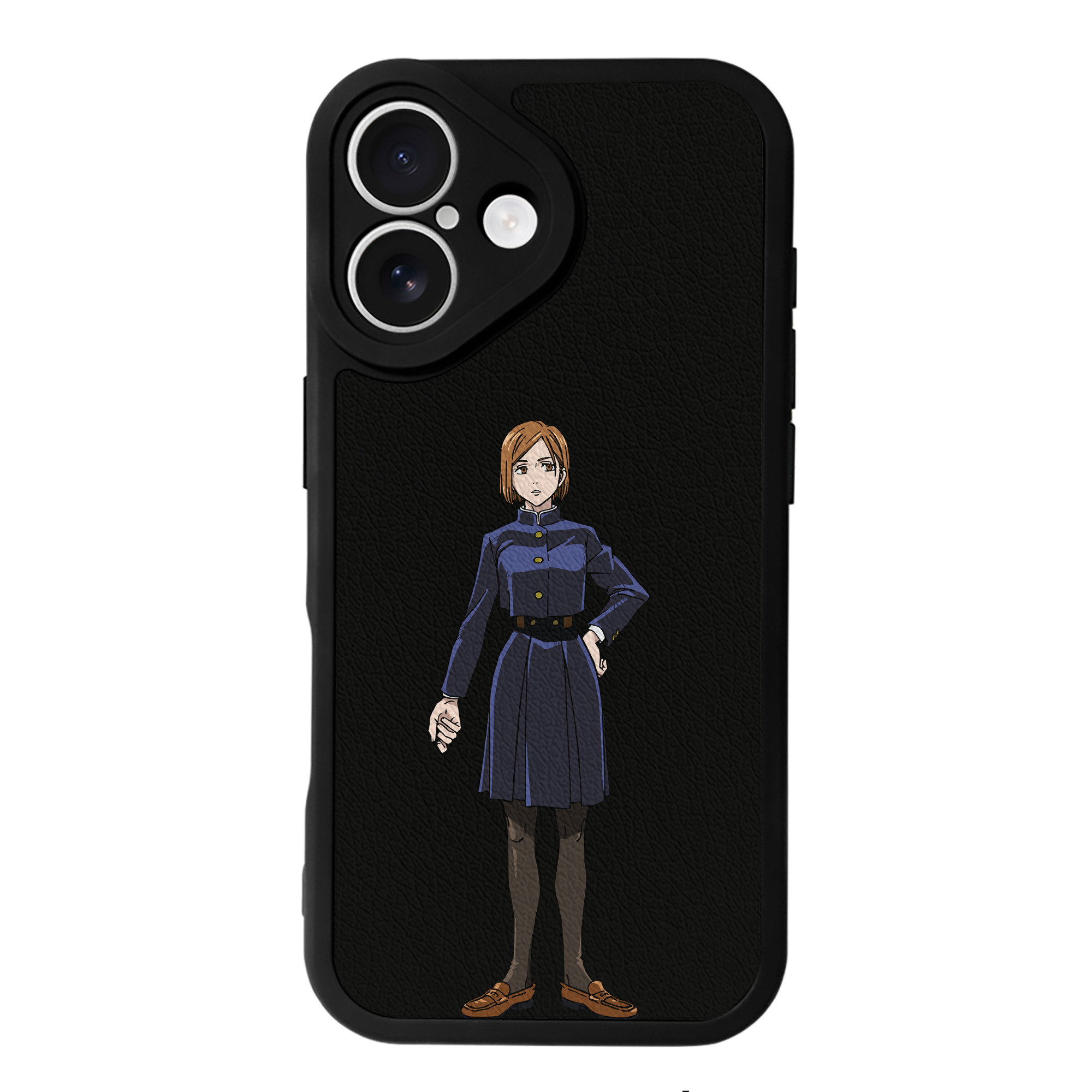 （画像用） 呪術廻戦 Jujutsu Kaisen 【iPhone 16シリーズ対応】シリコンスマホケース（レザー調） 材質：シリコン